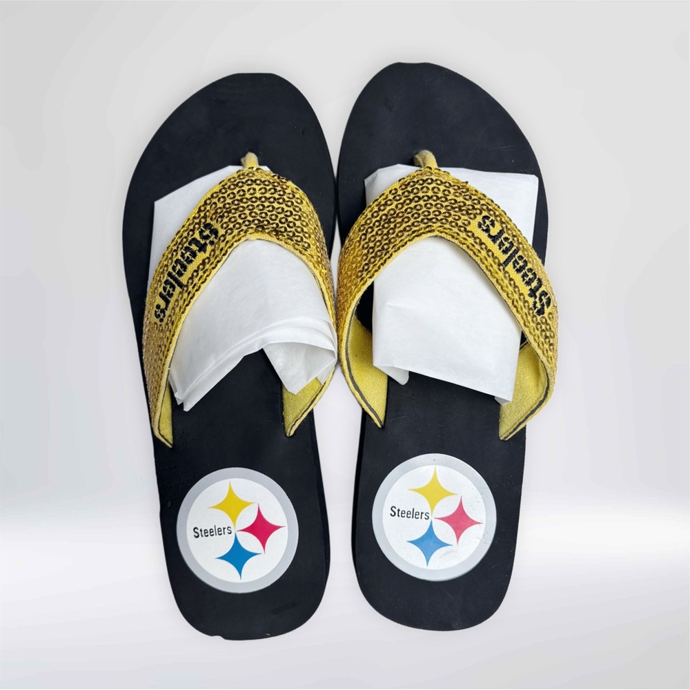 Pittsburgh Steelers Sandal Flip Flops.